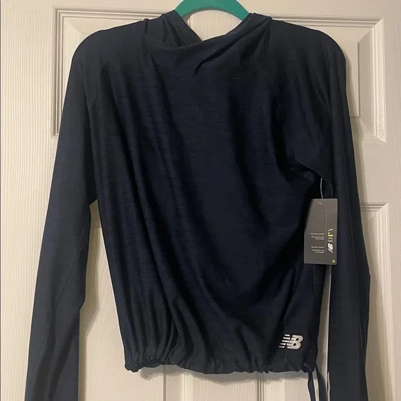 New Balance Dark Blue Hoodie - Picture 1 of 6